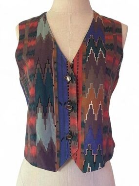 Vintage Women’s Western Aztec Print Vest